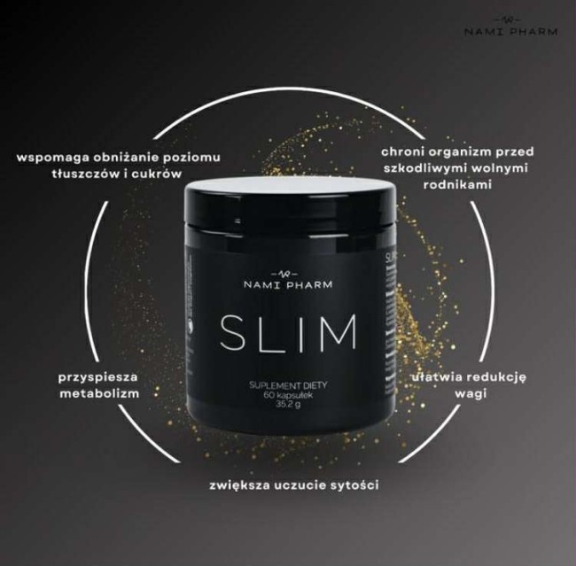 SLIM Nami Pharm – suplement wspomagający energię, lekkość i codzienną aktywność fizyczną